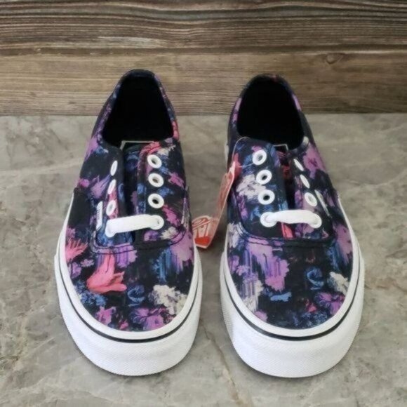 New Vans Womens Authentic Floral Sneakers Size 7.5 Boho Skater Fairy Grunge - Picture 4 of 9